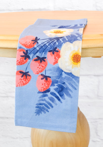 Flowers & Berries Dish Towel