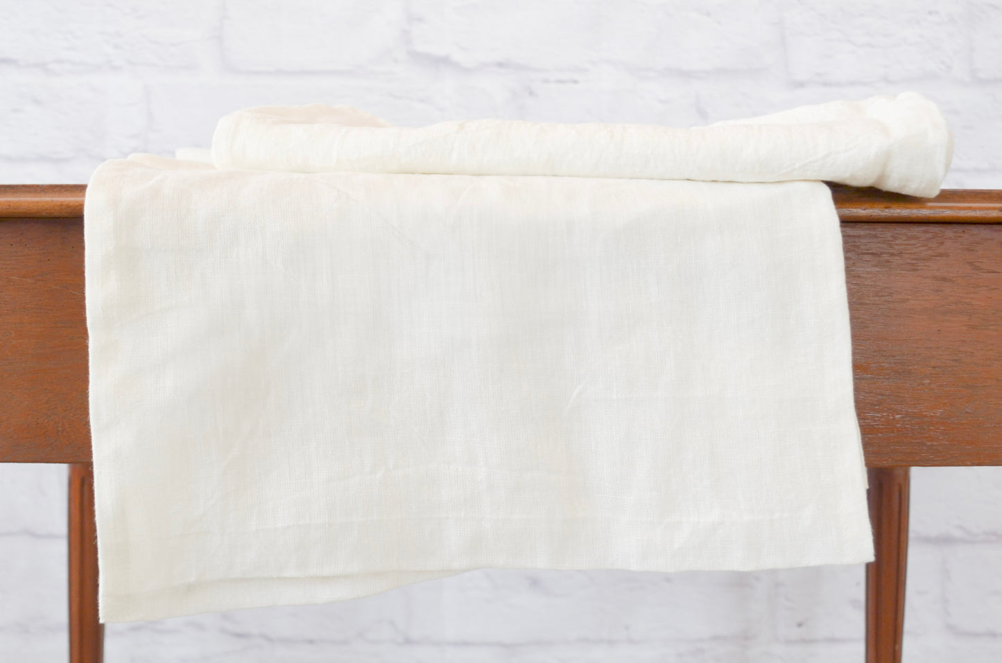 White Linen Table Runner