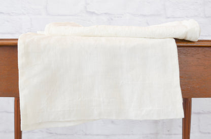 White Linen Table Runner