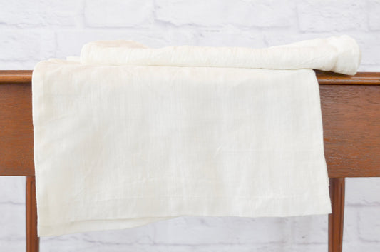 White Linen Table Runner