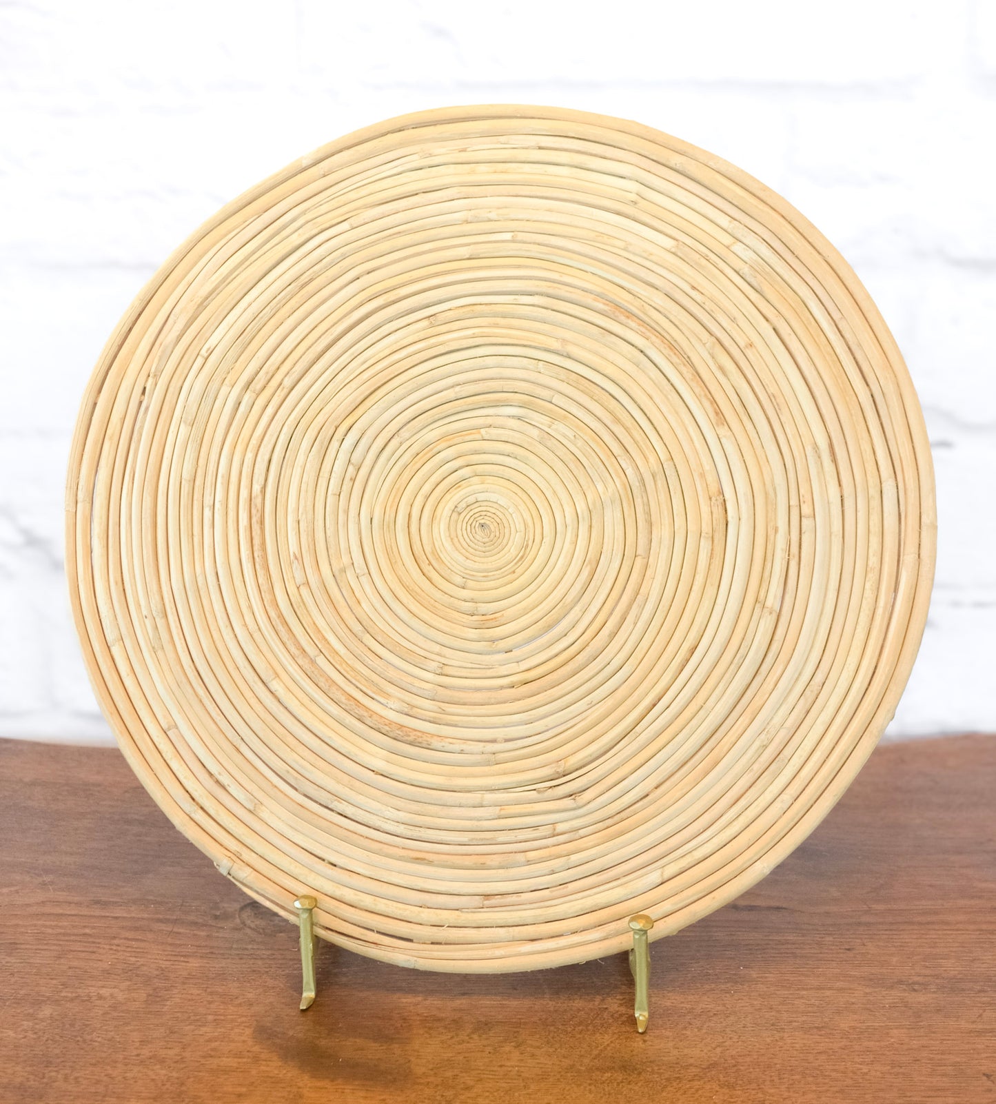 Classic Round Cane Rattan Placemat