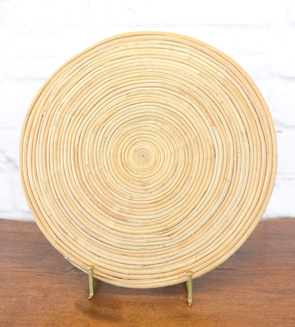 Classic Round Cane Rattan Placemat