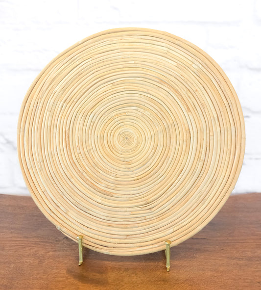 Classic Round Cane Rattan Placemat