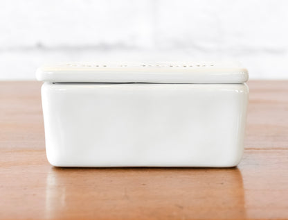 Labeled Salt & Pepper Pinch Pot