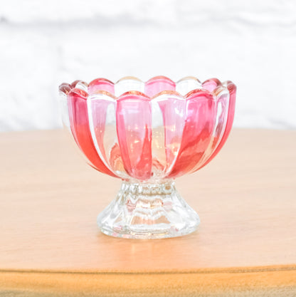 Striped Pedestal Candy Dish