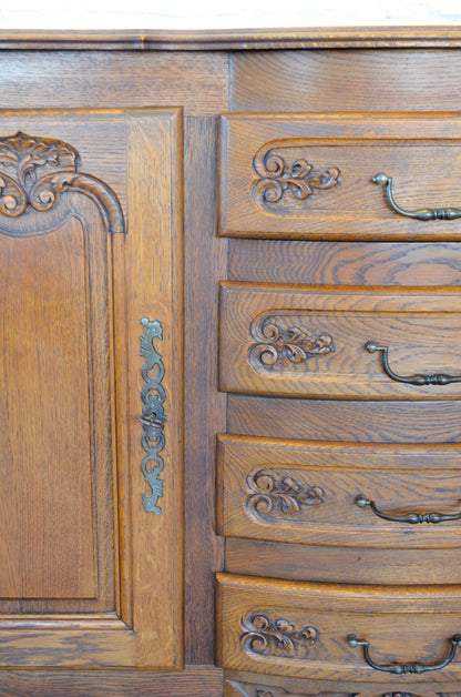 Louis Style Oak Sideboard