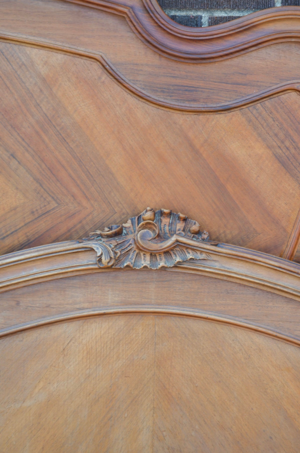 Louis XV Style Mahogany Bed