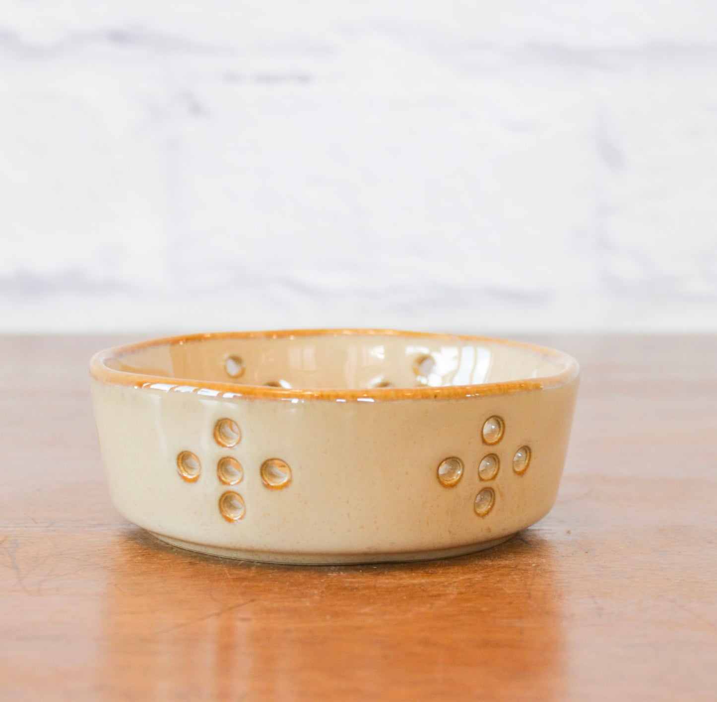 Rustic Stoneware Berry Bowl