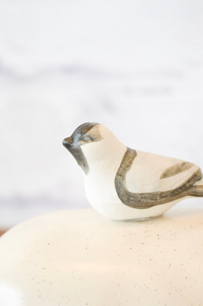 Garden Bird Stoneware Butter Dish