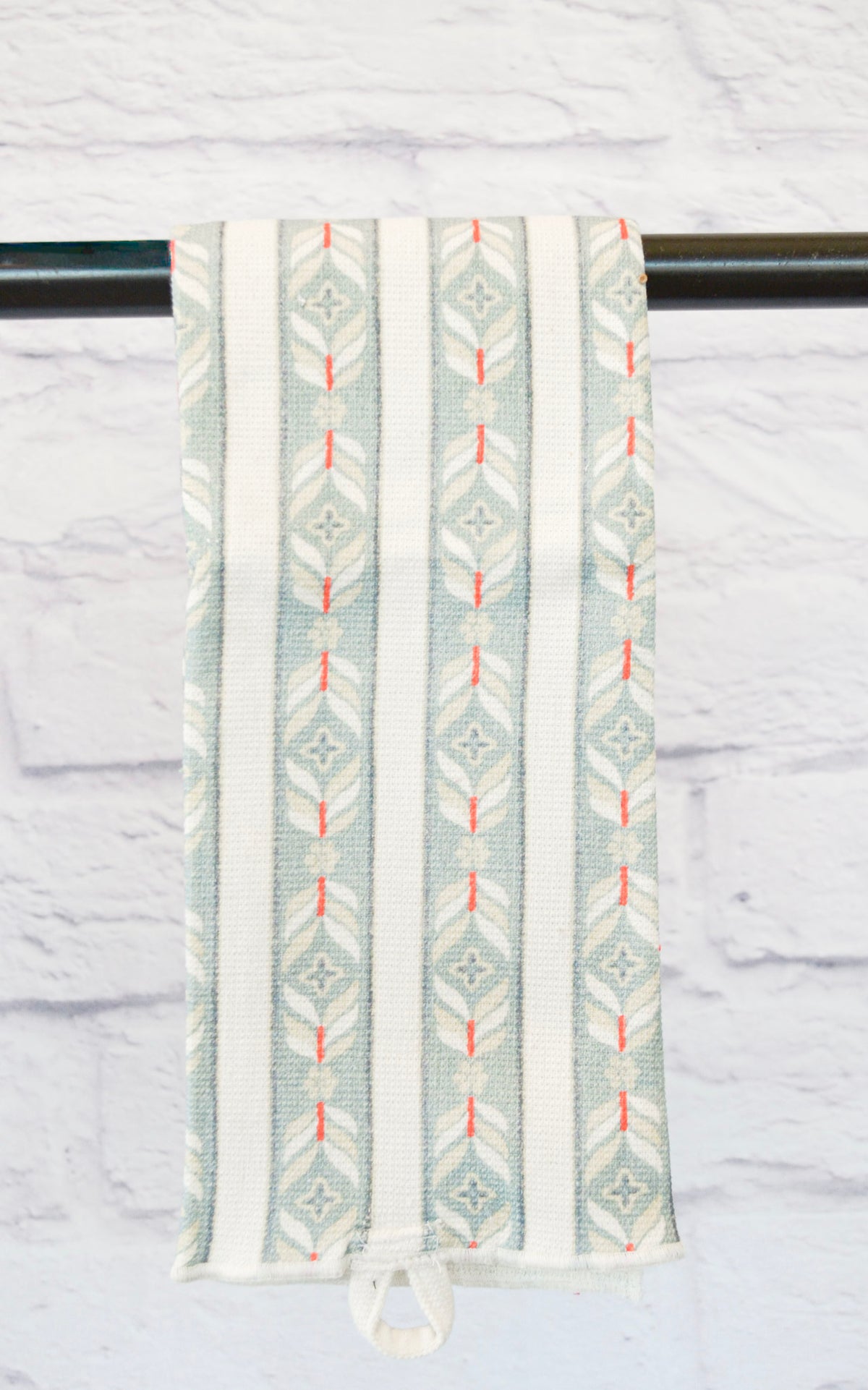 Stitched Edge Botanical Tea Towel