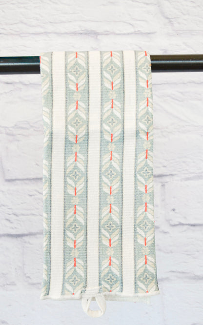 Stitched Edge Botanical Tea Towel