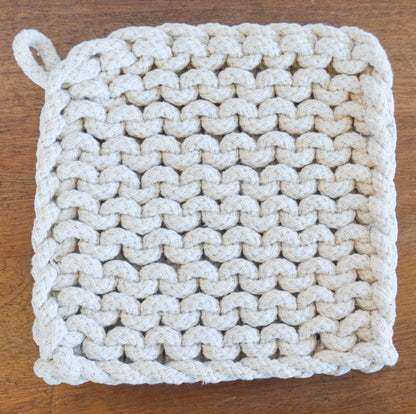 Forest & Stone Crochet Pot Holders