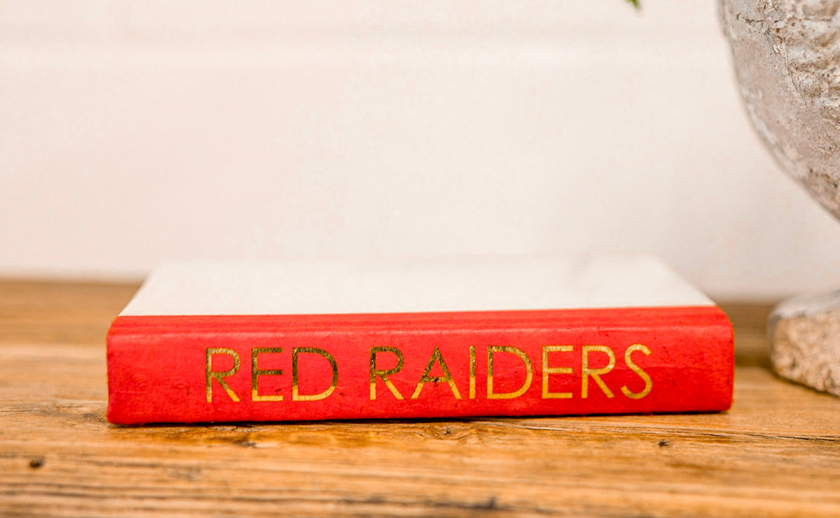 "Hit 'Em Wreck 'Em Red Raiders" Decorative Books