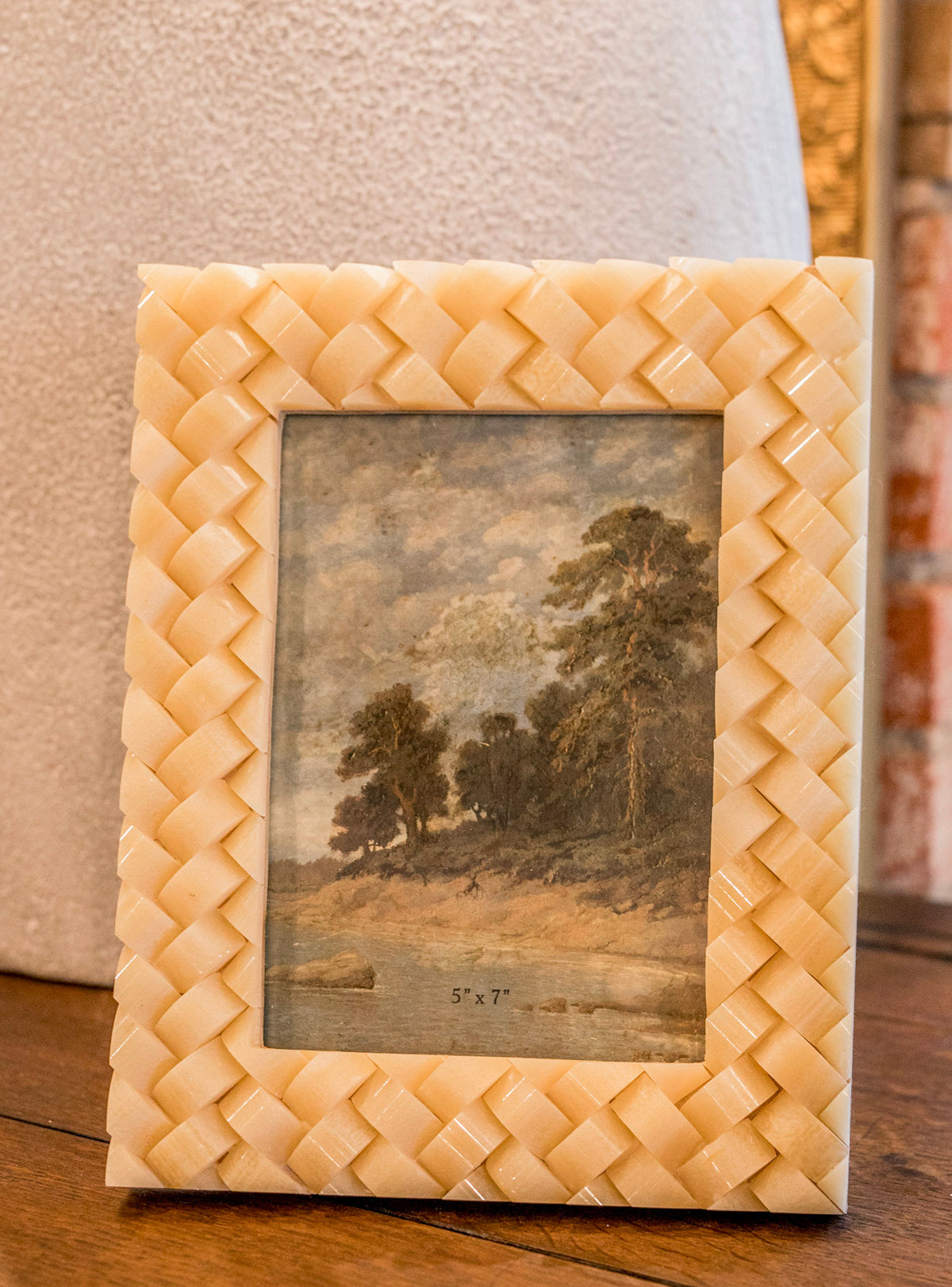 Neutral Woven Resin Picture Frame