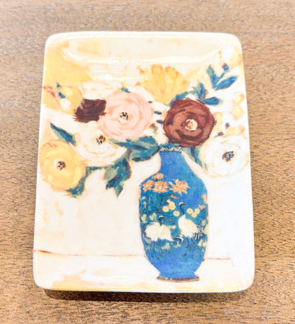 Floral Trinket Dish