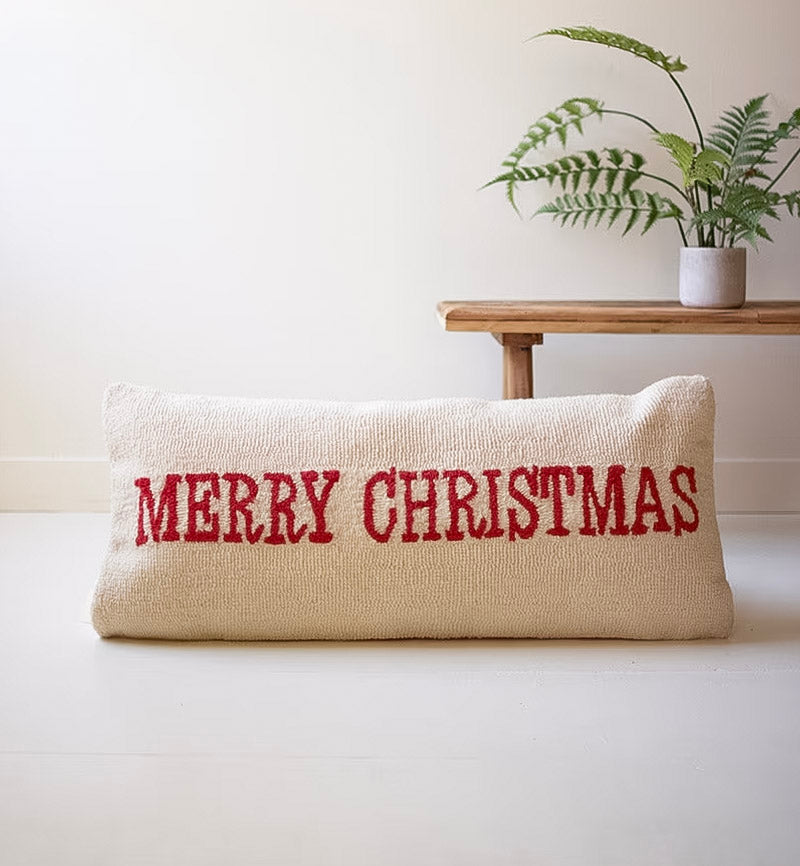 "Merry Christmas" Lumbar Pillow