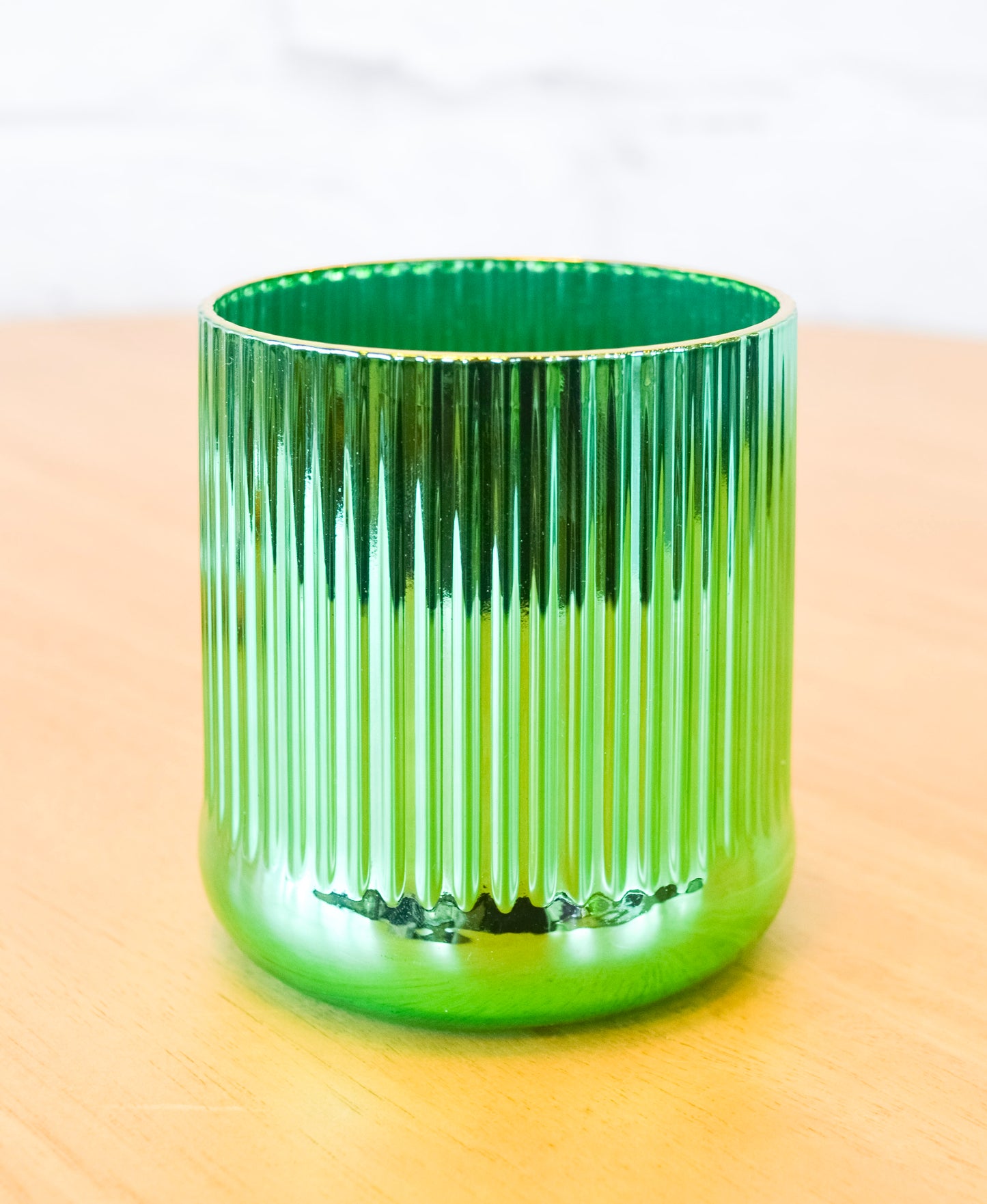 Colorful Fluted Chrome Drinkware