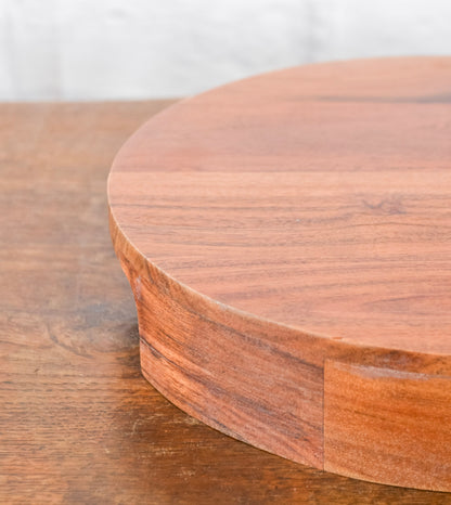Round Acacia Wood Riser