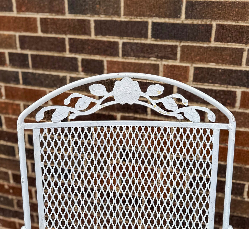 Painted Metal Patio Rocking Chair