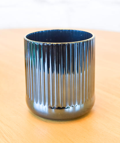 Colorful Fluted Chrome Drinkware