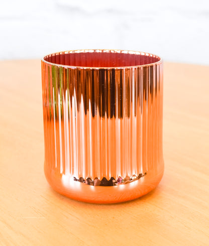 Colorful Fluted Chrome Drinkware