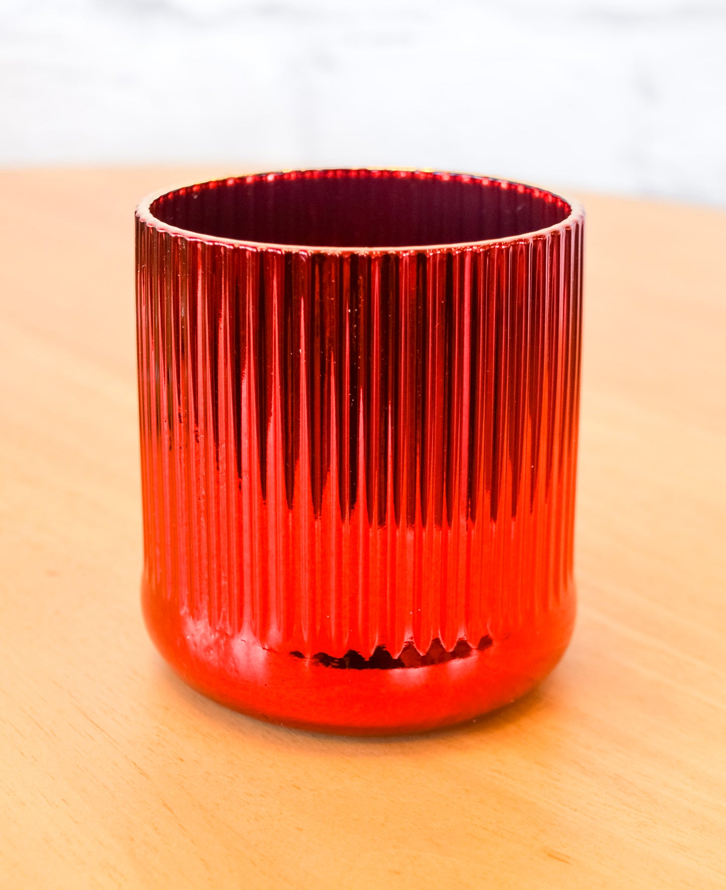 Colorful Fluted Chrome Drinkware