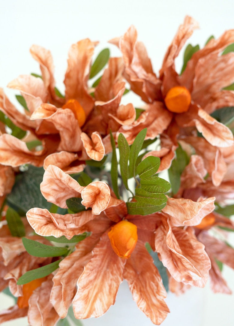 Faux Orange Flower Stem