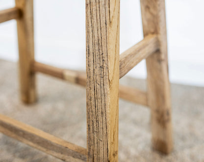 Elm Concave Bar Stool