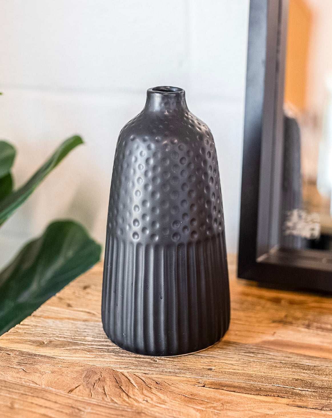 Last Call Juno Embossed Stoneware Vase