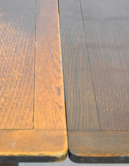 English Cup & Cover Oak Draw Leaf Table