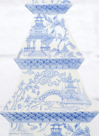 White & Blue Dolomite Christmas Tree