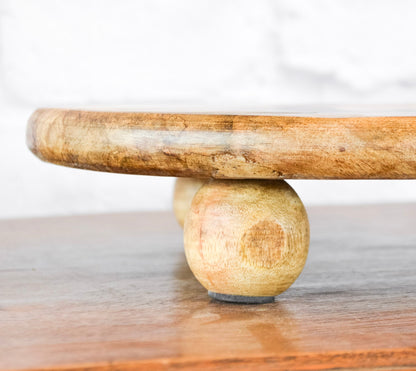 Round Ball Feet Mango Wood Riser