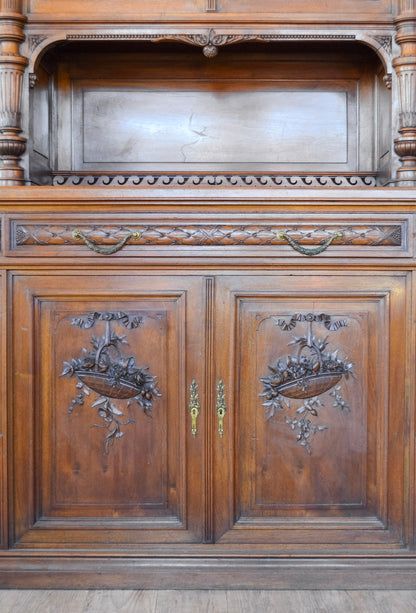 Grand Louis XVI Style Walnut Buffet