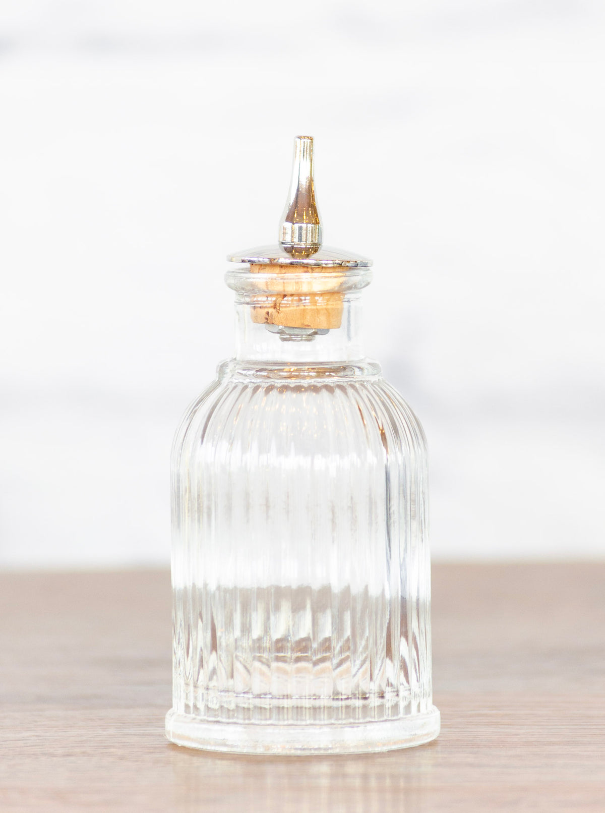 Pressed Glass Bitters Bottle