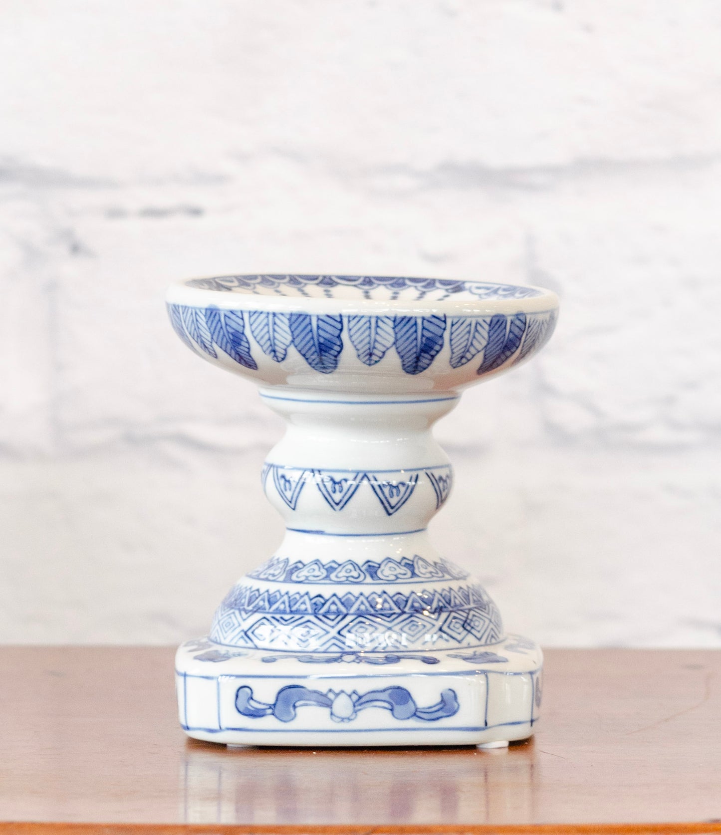 Classic Blue & White Candle Holder