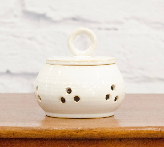 Reactive Glaze Stoneware Garlic / Onion Keeper