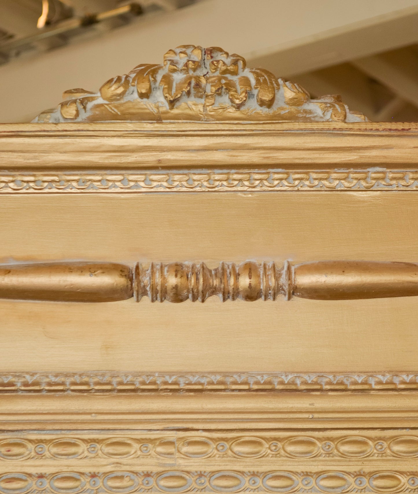 Gilt Framed Beveled Mirror