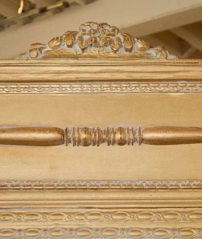 Gilt Framed Beveled Mirror