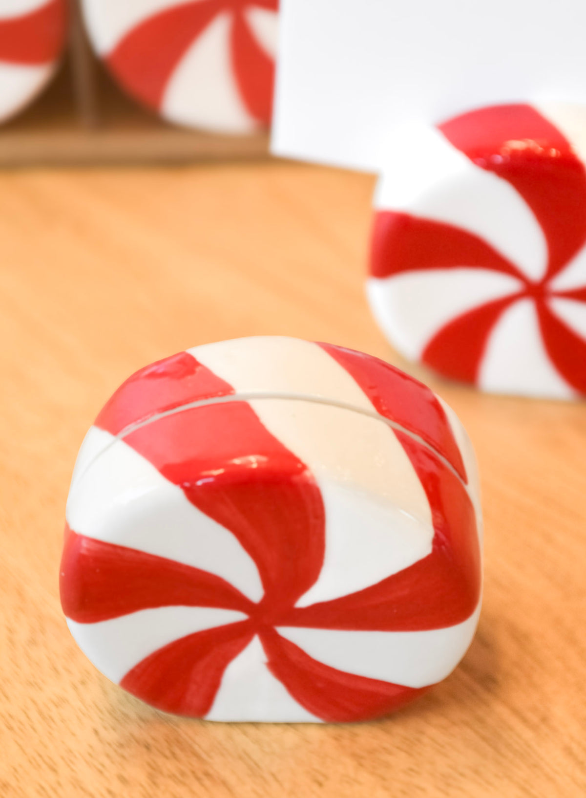 Holiday Peppermint Card / Photo Holder