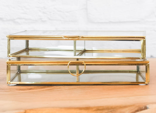 Glass & Brass Display Box