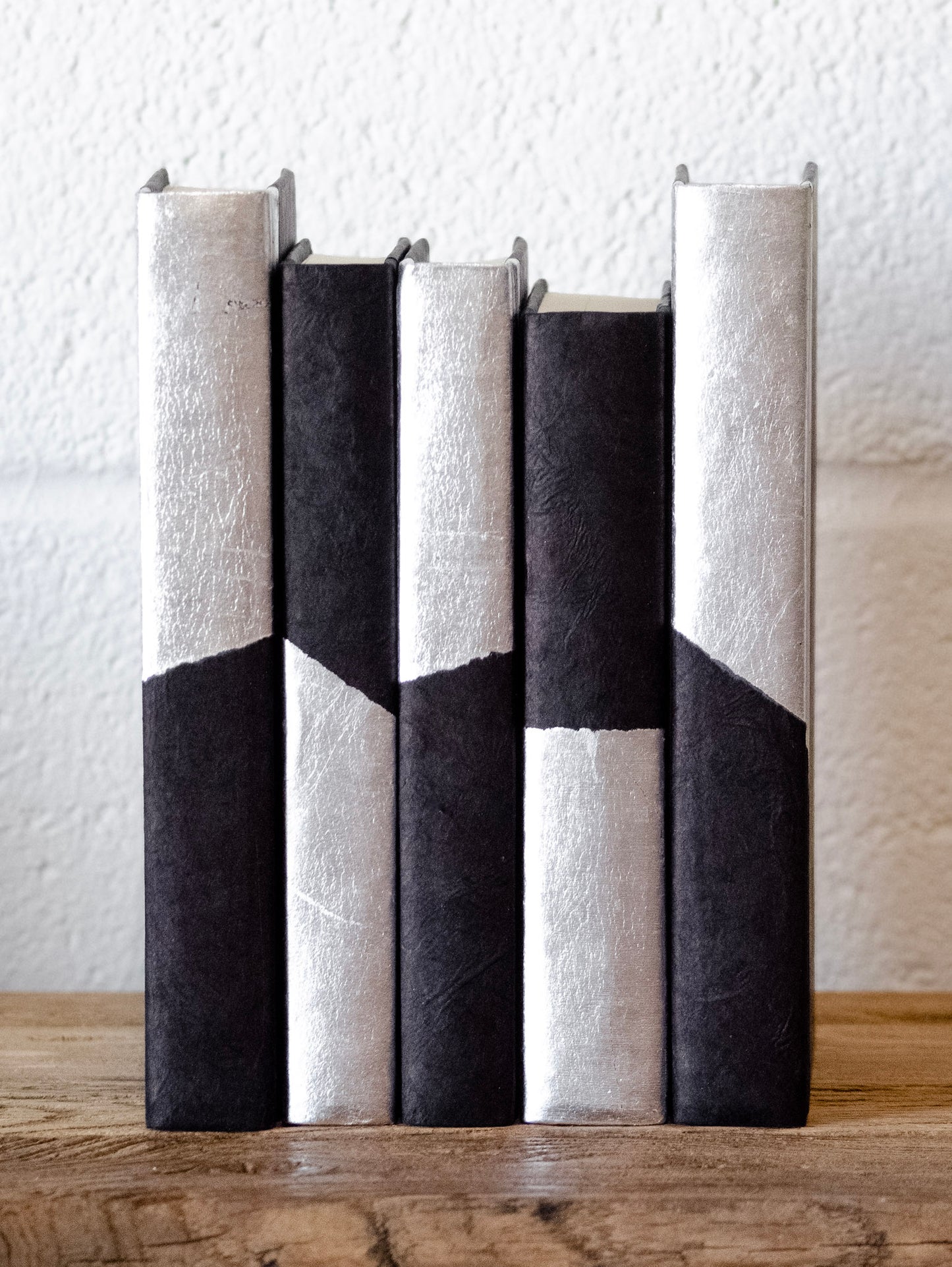 Black Parchment & Metallic Dip Decorative Book