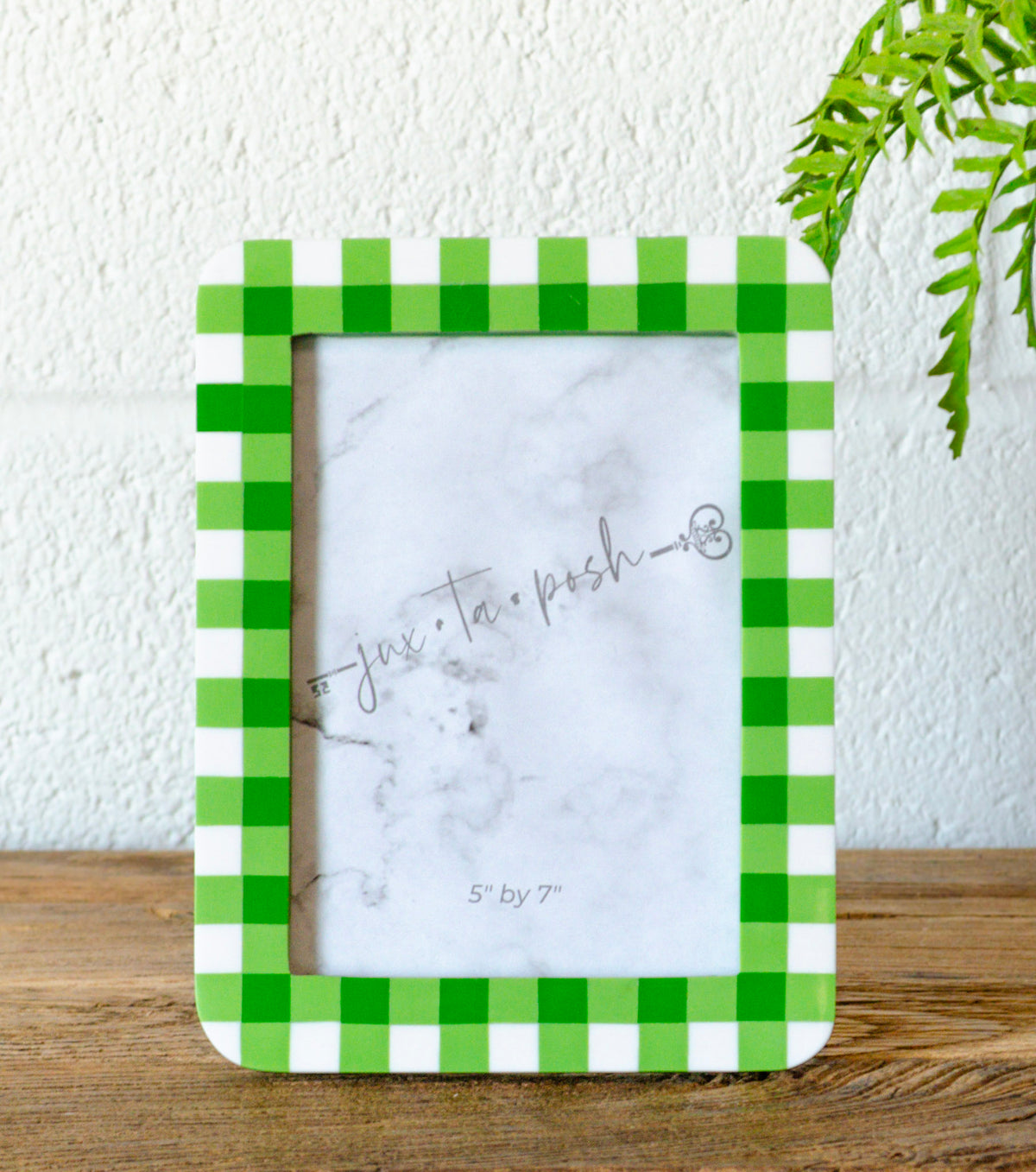 Bright Gingham Picture Frame