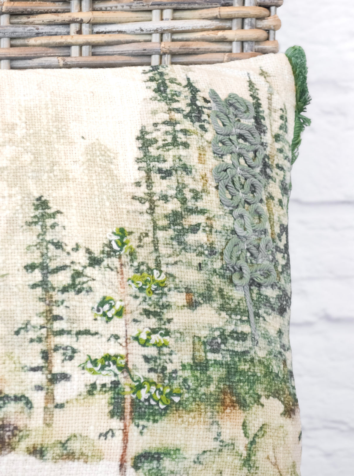 Winter Landscape Bolster Pillow