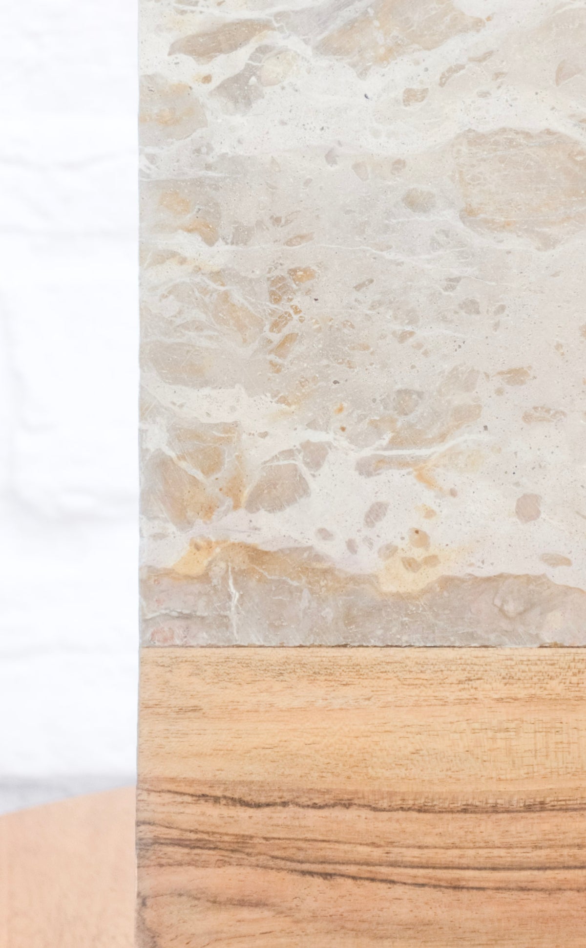 Natural Marble & Wood Cheese Board