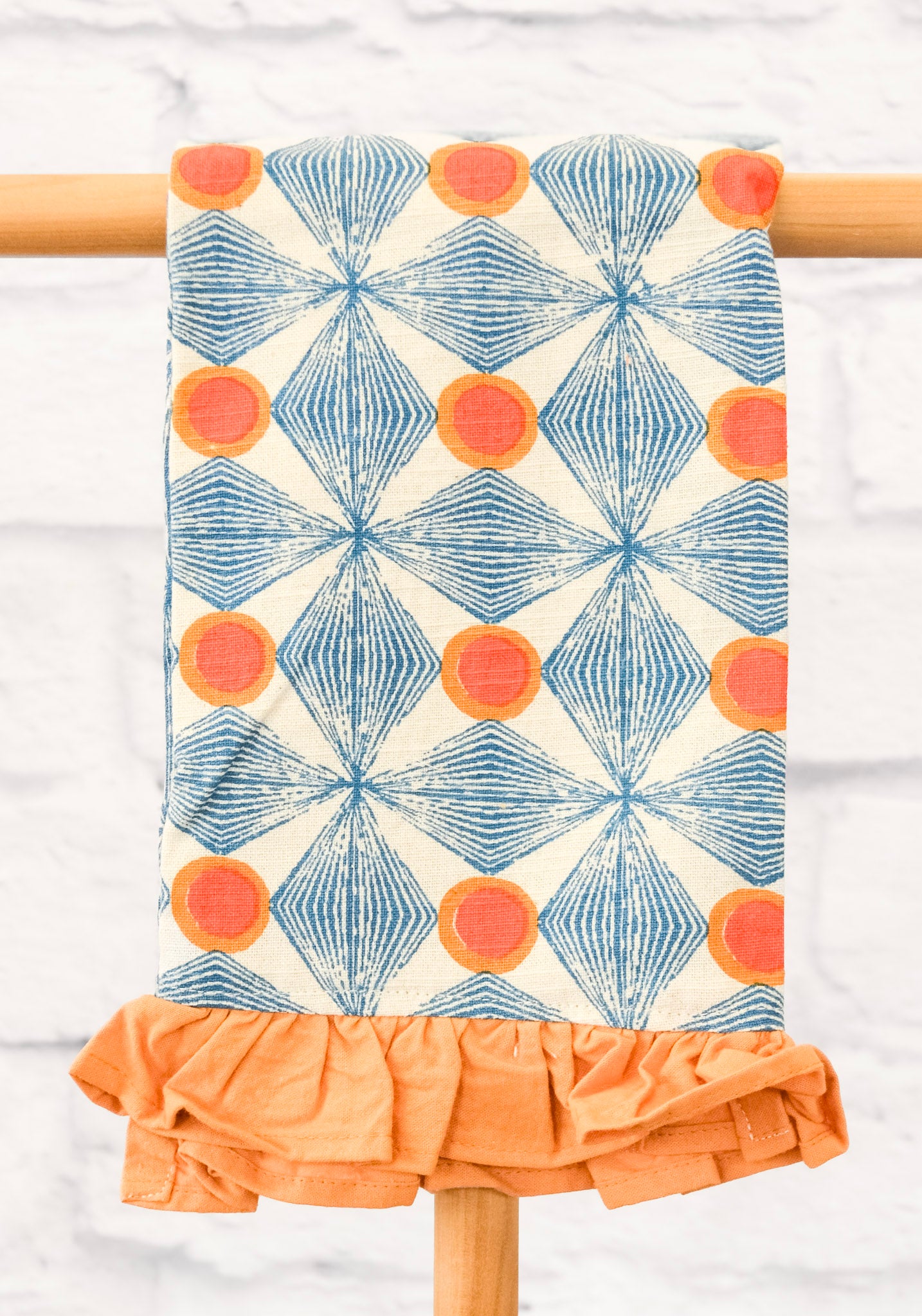 Bright Patterned Cotton Tea Towel