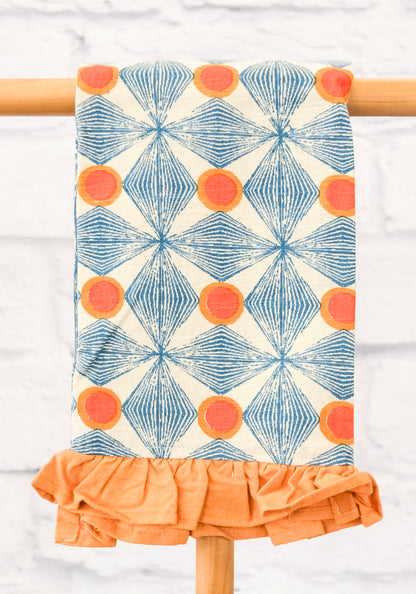 Bright Patterned Cotton Tea Towel