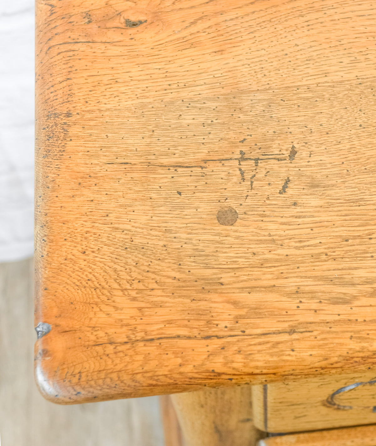 French Peg Constructed Oak Commode