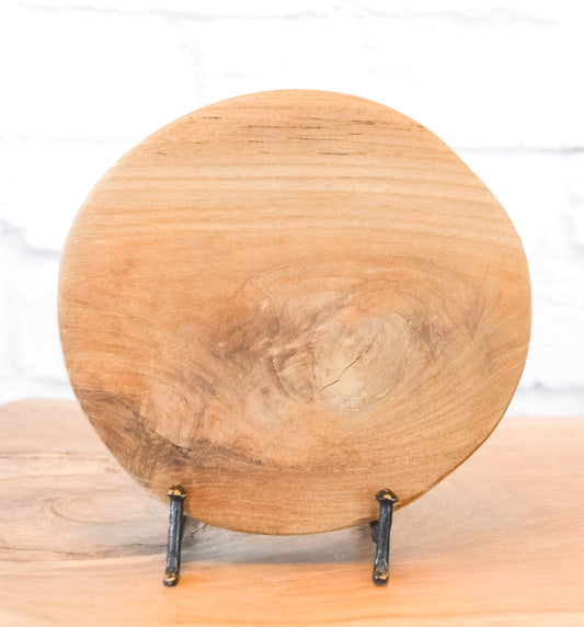 Round Natural Teakwood Cutting Board
