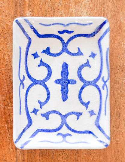 Hand-Painted Stoneware Plate