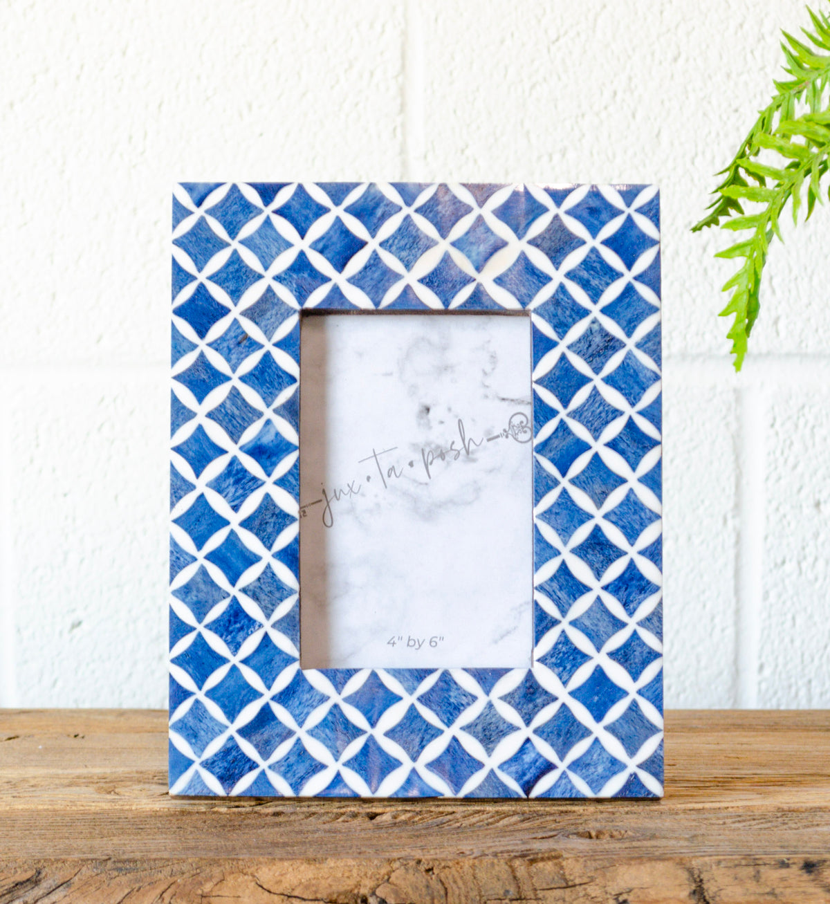 Idyllic White & Blue Bone Frame